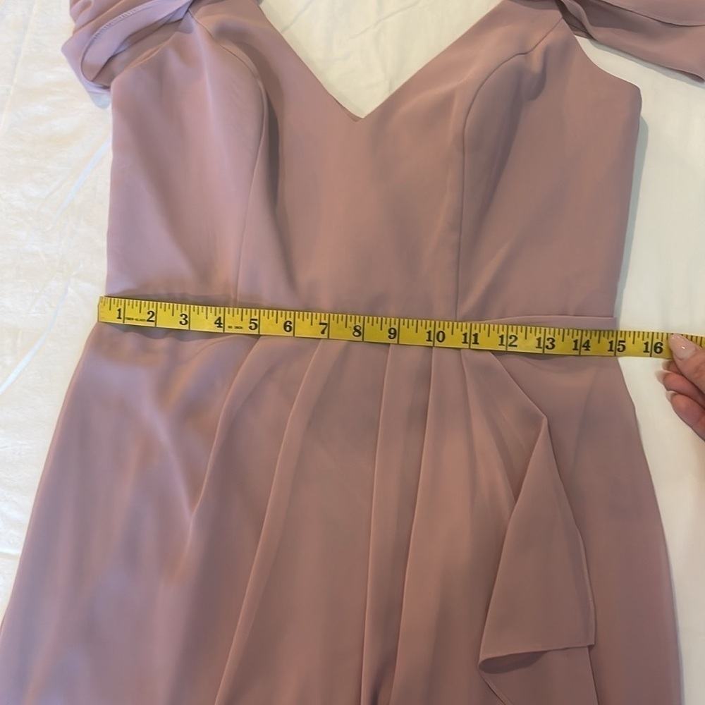 David’s Bridal Cold Shoulder Chiffon Dress - Picture 15 of 17